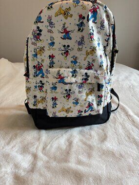 Disney Store Mickey & Friends Allover Print Backpack Bookbag Like New
